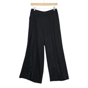 Eileen‎ Fisher Pants Womens Small Black Tencel Lyocell Wide Leg Culottes Pull On